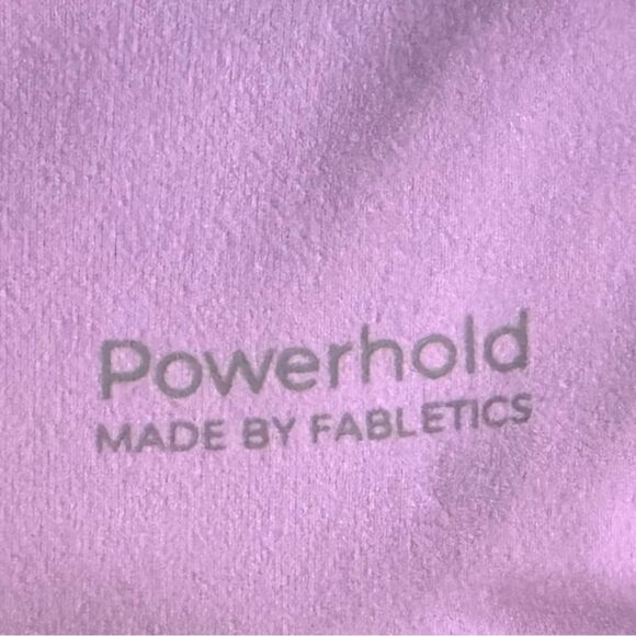 Fabletics Purple Powerhold Dynamic High Waisted Lattice 7/8 Leggings Size XXL - Picture 15 of 15